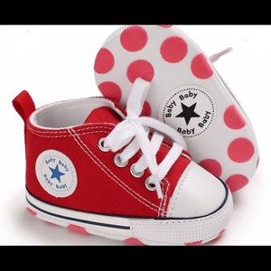 Baby Toddler Canvas Shoes Solid Star HighTop